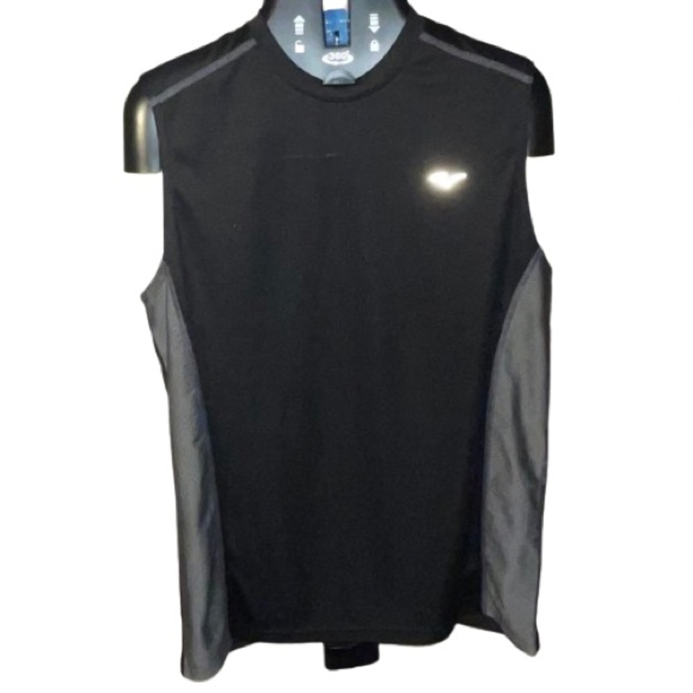 Vintage Small Everlast Sport Tank Top Men Blue Black Sleeveless Crew Neck